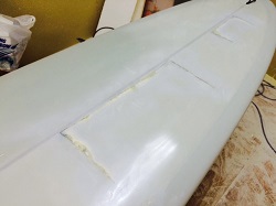 surfboard repair polyester remake fabric hobie 2